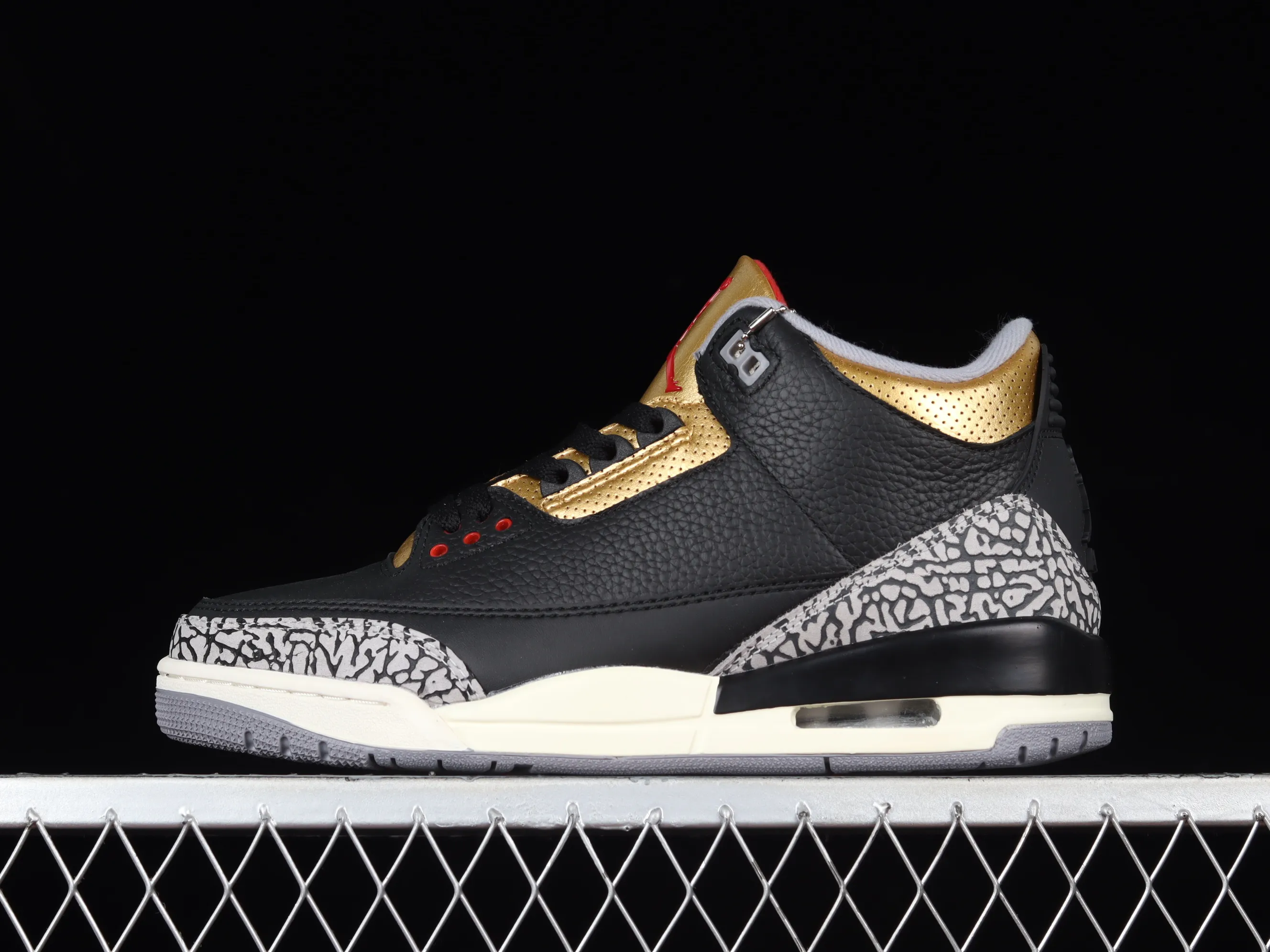 All categories Air Jordan Jordan series basketball shoes Air Jordan 3 Air Jordan 3 Retro "Black Gold" AJ3 Joe 3 black gold cement CK9246-067